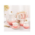 Pink Gradient Tea Set